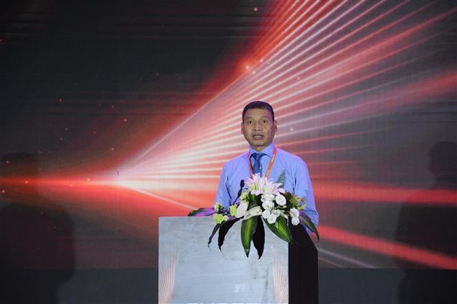 Ho Ky Minh, Permanent Vice Chairman of the Da Nang City People’s Committee, speaks at the event. (Photo: VNA)