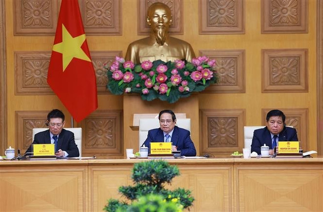 At the event (Photo: VNA) 2-pm-pham-minh-chinh-us-business-community-vna.jpg