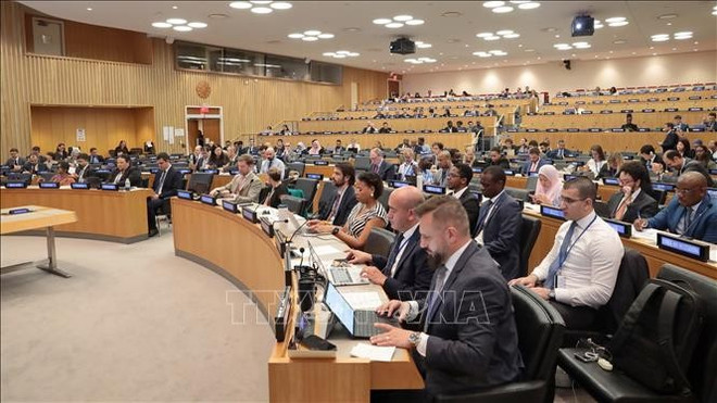Delegates at the SPLOS 35 (Photo: VNA) hoi-nghi-unclos.jpg
