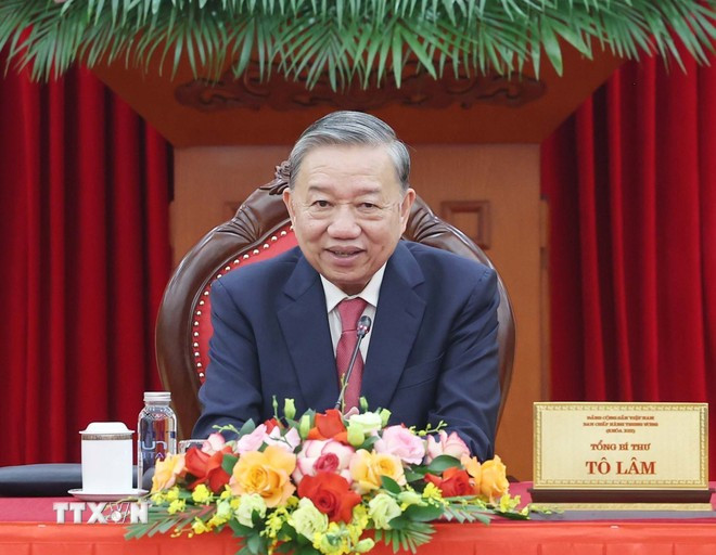 Party General Secretary To Lam during the July phone talks with US President Donald Trump (Photo: VNA) to-lam-vna.jpg