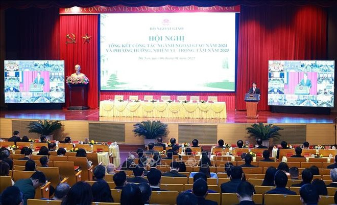 An overview of the diplomatic sector’s conference on January 6 (Photo: VNA) diplomatic-sector.jpg
