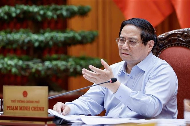 Prime Minister Phạm Minh Chinh speaks at the meeting (Photo: VNA) prime-minister.jpg