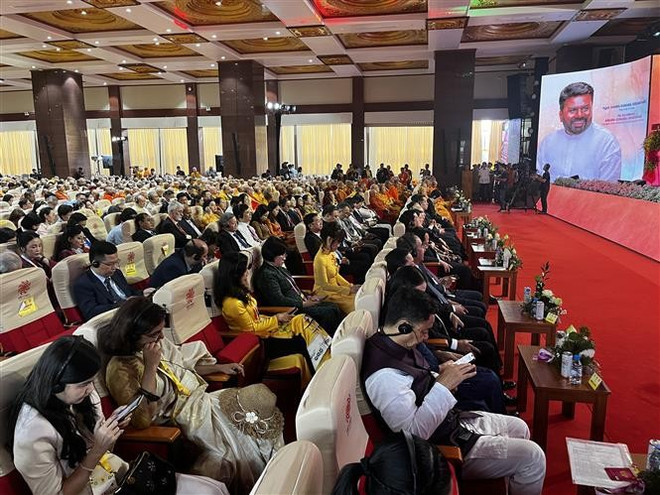 Participants in the 20th United Nations Day of Vesak Celebrations in Ho Chi Minh City. (Photo: VNA) vesak.jpg