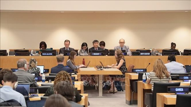 The SPLOS 35 is presided over by Vietnam's Permanent Deputy Minister of Foreign Affairs Nguyen Minh Vu (Photo: VNA)