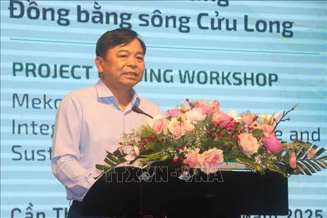 Deputy Minister of Agriculture and Environment Nguyen Hoang Hiep speaks at the workshop (Photo: VNA) nguyen-hoang-hiep.jpg