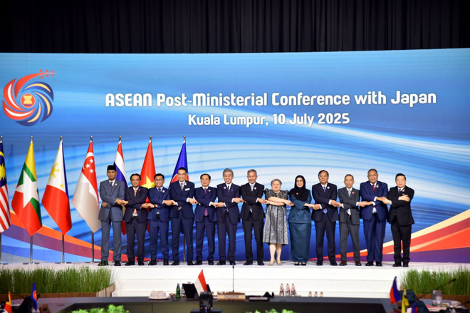 The ASEAN Post-Ministerial Conference with Japan is held in Kuala Lumpur, Malaysia on July 10. (Photo: VNA) hnbt-asean-nhat-ban.jpg