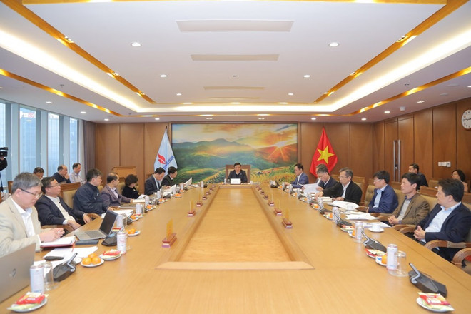 Petrovietnam's steering committee for the implementation of the Ninh Thuan 2 nuclear power project convenes its first meeting on February 10, 2025. (Photo: VNA)