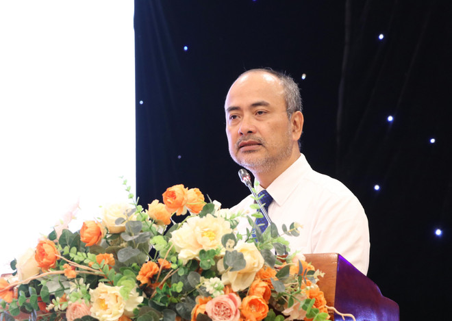Nguyen Trung Kien, Chairman of the State Committee for Overseas Vietnamese under the Ministry of Foreign Affairs, speaks at the forum. (Photo: VNA)