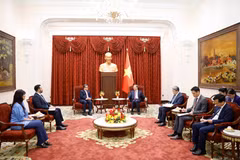 Vietnam’s top leader receives outgoing Palestinian Ambassador