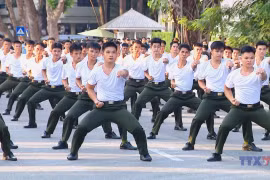 Special performance by the People's Public Security guard force