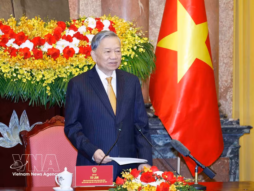 General Secretary of the Communist Party of Vietnam Central Committee and President To Lam (Photo: VNA)