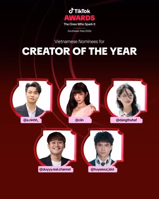 Southeast Asian TikTok creators across 11 categories are seeking votes in the platform’s first-ever regional awards. (Photo courtesy of TikTok)