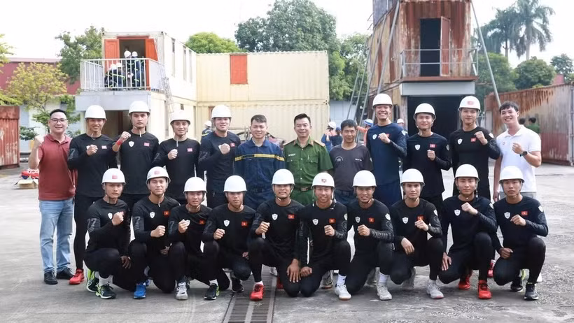 Vietnamese Ministry of Public Security team is ready to depart for the 2026 World Championship in Fire and Rescue Sport. (Photo: nhandan.vn)