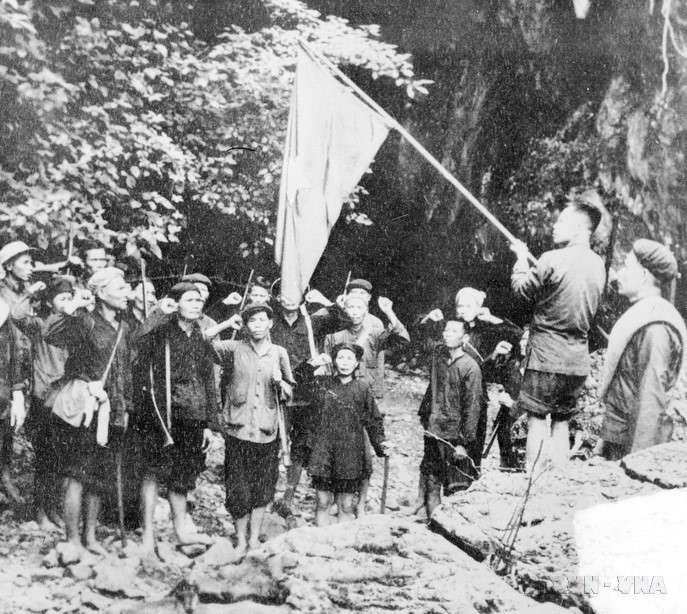 The first guerrilla unit in Vietnam under Party leadership is established in 1940. (Photo: VNA)