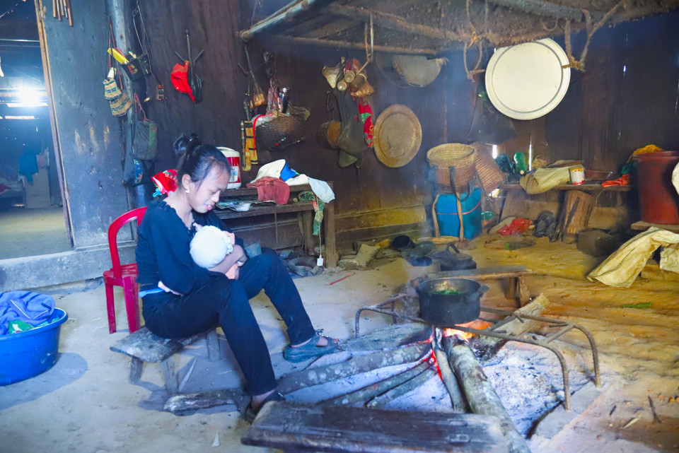 Daily life of residents in Huoi Man village, Nhon Mai commune, Nghe An province. (Photo: Xuan Tien – VNA)
