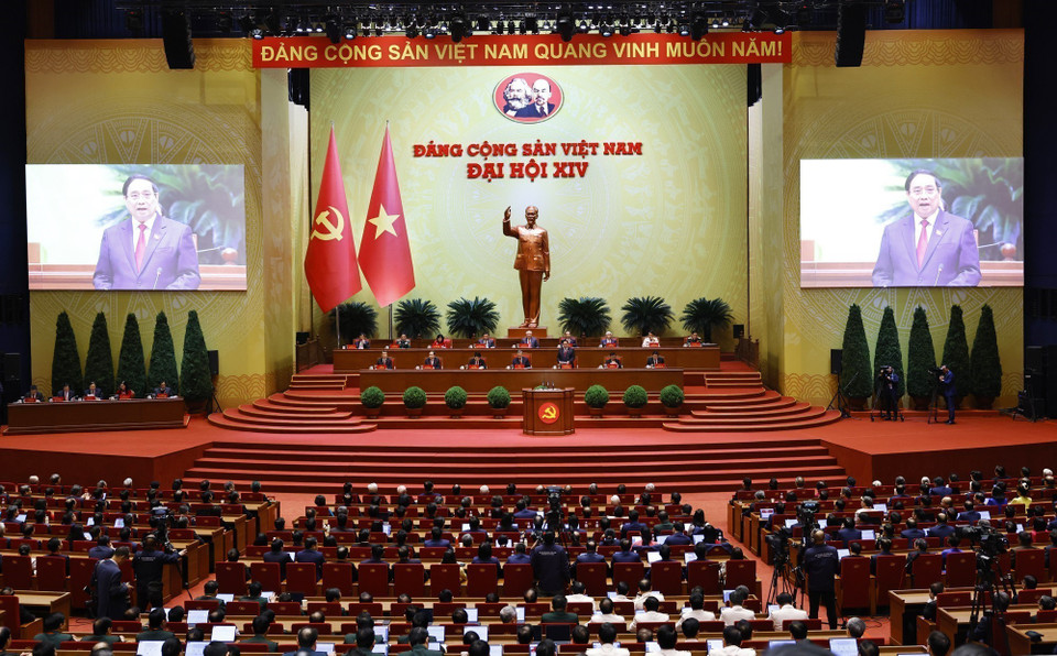 The closing session of the 14th National Party Congress. (Photo: VNA)