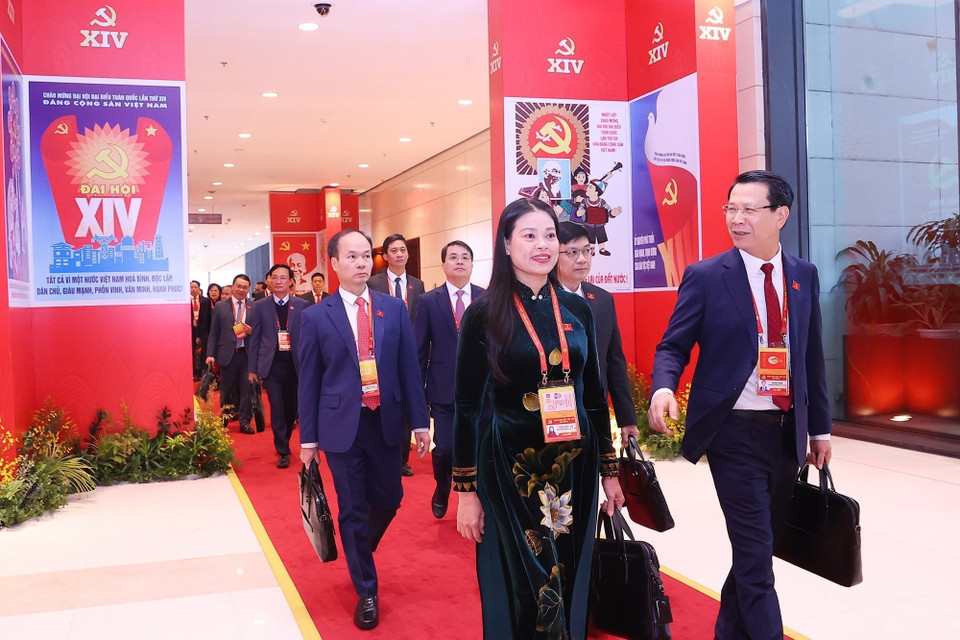 Delegates attend the closing session. (Photo: VNA)