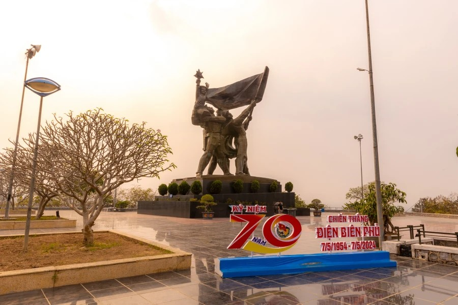 The Dien Bien Phu Victory Monument is situated on D1 Hill, in the centre of Dien Bien Phu. (Photo: Minh Son/Vietnam+)
