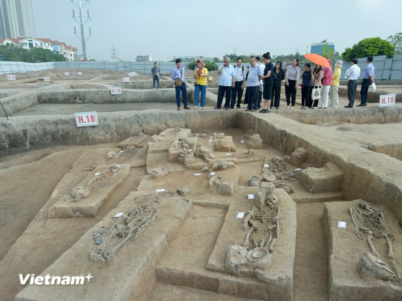The remains in the burial sites from various periods are well preserved. (Photo: VNA)