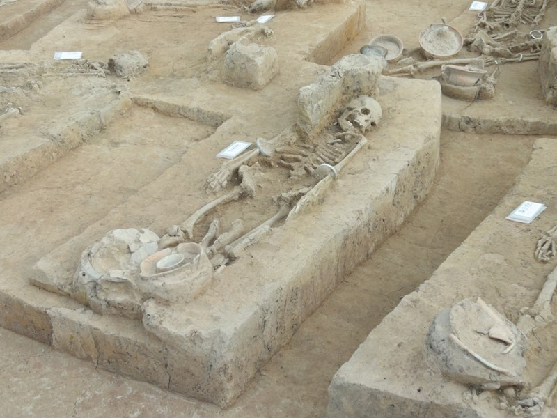 The remains in the burial sites from various periods are well preserved. (Photo: VNA)
