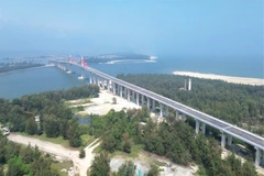 Thuan An sea-crossing bridge in Hue city is completed. (Photo courtesy of Hue Portal)