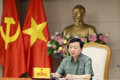 Deputy Prime Minister Tran Hong Ha addresses the meeting on May 21. (Photo: VNA)