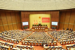 A view of the national conference disseminating and implementing the Resolution of 14th National Party Congress in Hanoi on February 7, 2026 (Photo: VNA)