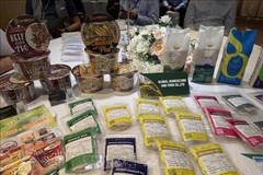 Vietnamese rice products introduced at the event. (Photo: VNA)