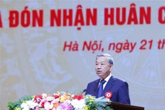 Party General Secretary To Lam speaks at the ceremony. (Photo: VNA)