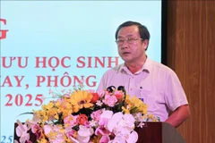 Vice Chairman of the Dien Bien People’s Committee Vu A Bang speaks at the event (Photo: VNA)