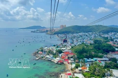 Hon Thom cable car line in Phu Quoc. (Photo: VNA)