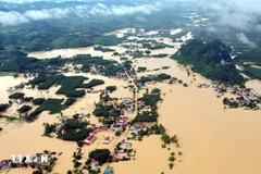 Historic flooding in Van Nham commune, Lang Son province, in early October 2025 (Photo: VNA)