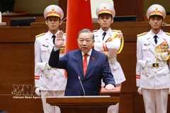 President of the Socialist Republic of Vietnam To Lam at the swearing-in ceremony. (Photo: VNA)