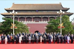 Leaders of countries attend the 80th anniversary of the world people's victory over fascism in Beijing on September 3. (Photo: VNA)