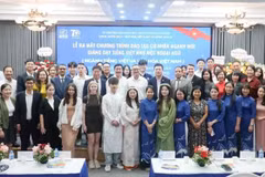 Delegates at the launch of a specialised programme in teaching Vietnamese as a foreign language in 2025 at the University of Languages and International Studies under Vietnam National University, Hanoi (ULIS – VNU). (Photo: Nhandan.vn)