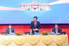 Deputy Minister of Foreign Affairs Nguyen Manh Cuong (standing). (Photo: VNA)