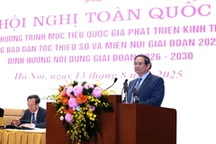 Prime Minister Pham Minh Chinh addresses the conference. (Photo: VNA)