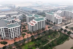 Social housing apartment blocks in Dong Van Industrial Park in Ha Nam province. (Photo: VNA)