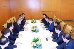 At the talks (Photo: VNA)