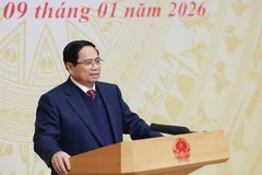 PM Pham Minh Chinh speaks at the national conference on public investment promotion for 2025 and 2026 on January 9 (Photo: VNA)
