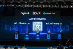 A view of the launch ceremony for the expanded Vietnam–China cross-border QR payment service. (Photo: NAPAS)