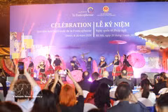 A performance at the celebration of the International Francophonie Day in Hanoi on March 20 (Photo: VNA)
