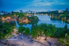 A view of Hoan Kiem Lake in Hanoi's downtown (Photo: VNA)