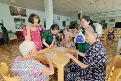 Elderly people receives care at the Tam An nursing home in Ho Chi Minh City. (Photo: VNA)