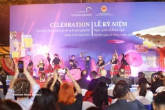 A performance at the celebration of the International Francophonie Day in Hanoi on March 20 (Photo: VNA)