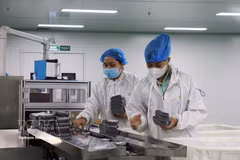 Production at an FDI enterprise in Tay Ninh province. (Photo: VNA)