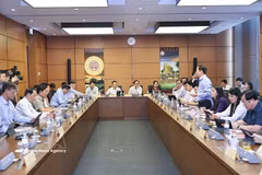 Lawmakers discuss bills in groups (Photo: VNA)