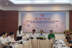 A view of the Association in Support of Vietnamese Handicapped's press briefing in Hanoi on May 15, 2026. (Photo: VNA)