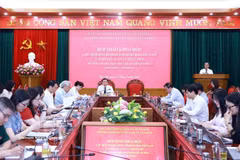 A view of the scientific seminar, hosted by the Institute of Ho Chi Minh and Party Leaders under the Ho Chi Minh National Academy of Politics in Hanoi on May 15, 2026. (Photo: VNA)