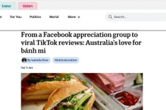 The article published on the ABC News website highlights Australians’ love for Vietnam’s iconic banh mi (Screenshot photo of the news site)